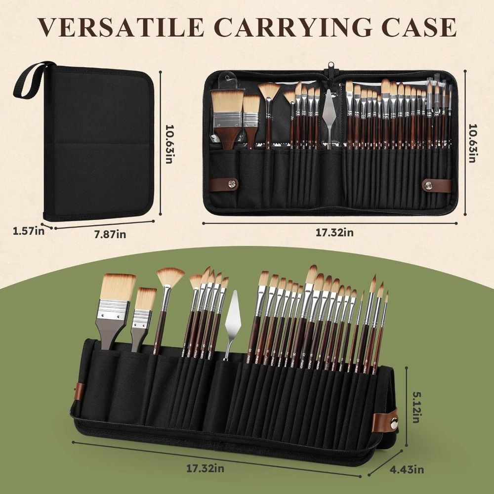 26pcs With Pen Curtain Art Painting Tool Set Art Kit Gouache Painting Brush  Art Supplies