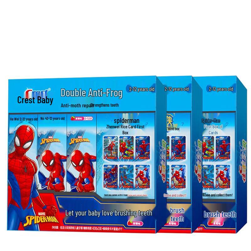 Crest Kids Spiderman Anti-Cavity Toothpaste 3-Pack
