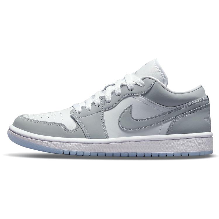 Jordan Air Jordan 1 Low top Vintage Basketball Shoes Women's Gray White DC0774-105(Team56-)
