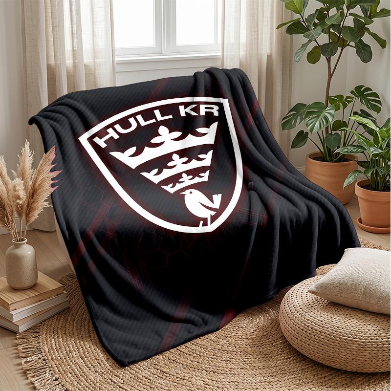 Coperta in Pile Flannel Hull KR Coperta Calda e Accogliente per Divano Letto Viaggio Uso in Tutte le Stagioni
