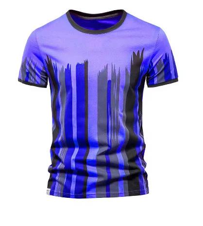 2024 New Fashion Printed Men's T-Shirt Round Neck Short Sleeve Sportswear Casual Gym Top Men's Women's