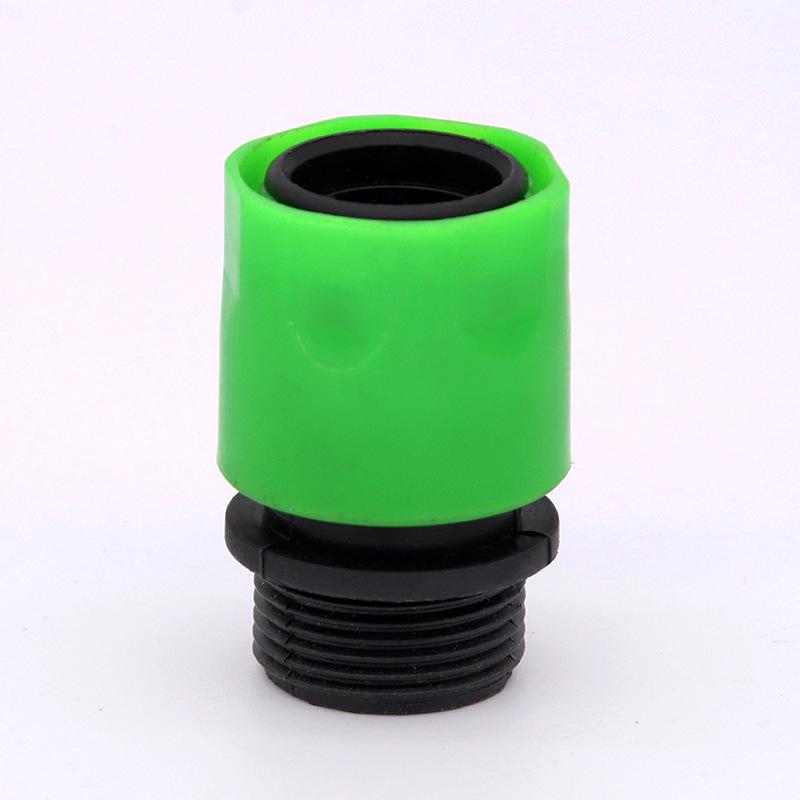 6-Point Internal Hex Plastic Quick Connector, 25mm Threaded Water Fitting Extension Nipple.