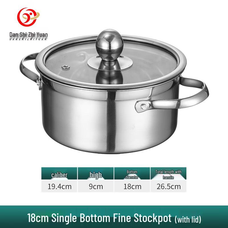 Premium 304 Stainless Steel Individual Hot Pot with Lid