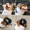 Pet Helmet for Motorcycle Safety Helmet for Dogs Cats Riding Gear Adjustable Protective Headwear