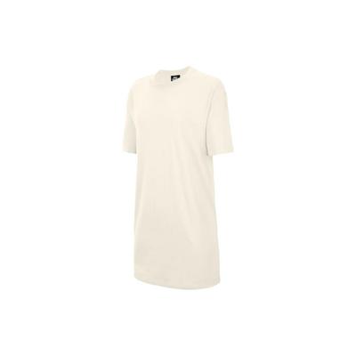 Sportswear Essential Logo Loose Fit Crew Neck Short Sleeve Dress Women Dress Beige CJ2242-113