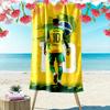 Asciugamano da Spiaggia con Stampa di Neymar, Asciugamano Grande Morbido ad Asciugatura Rapida per Spiaggia Campeggio Nuoto
