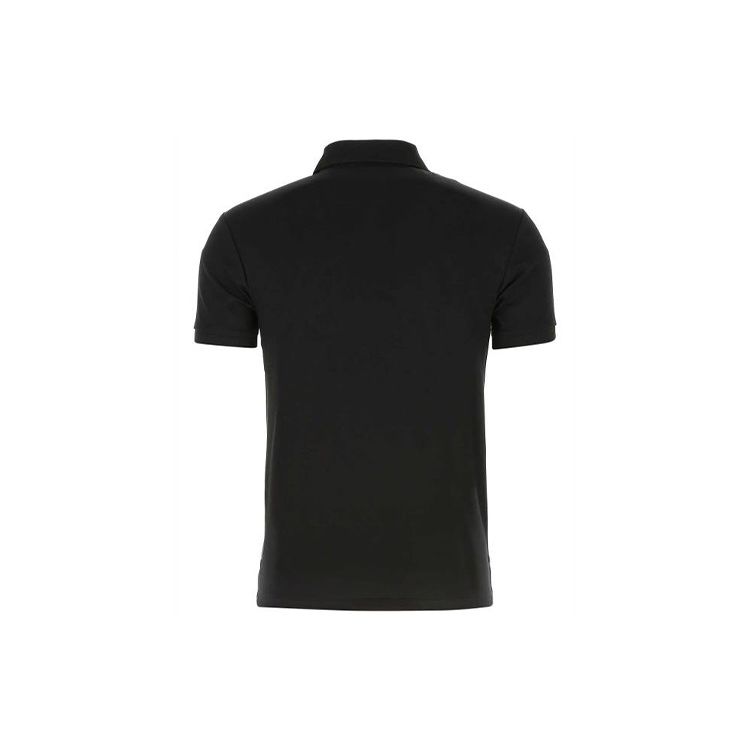 Polo Ralph Lauren Logo Embroidered Short Sleeve Polo Shirt Men tops Black 710685514-002
