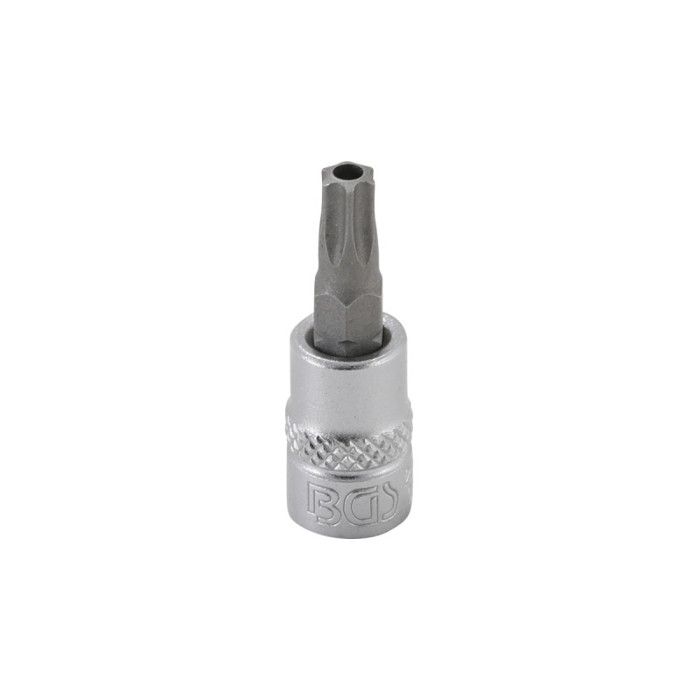 Douille à embouts Torx - BGS TECHNIC - 6,3 mm - Perçage T30 - Acier chrome-vanadium - 38 mm