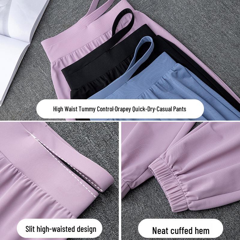 Zestaw odzieży sportowej do biegania i jogi dla kobiet 2024: Bluzka z długim rękawem i szybkoschnące spodnie