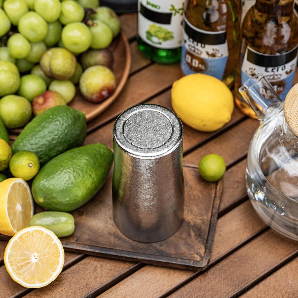 Boundless Voyage Titanium Beer Crystal for and Ideal for Outdoor and Perfect as a Gift for Anniversaries and Ti3246D Double-Walled Cup, Finish, 300ml,