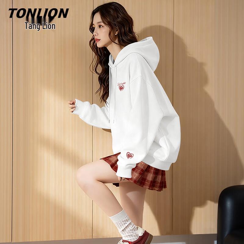 TonLion Women s Fleece-Lined Hooded Sweatshirt L