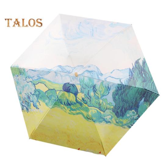 

Складной зонт с стержнями из черного металла и спицами из стекловолокна, цветочный узор, легкий ветроустойчивый зонт C