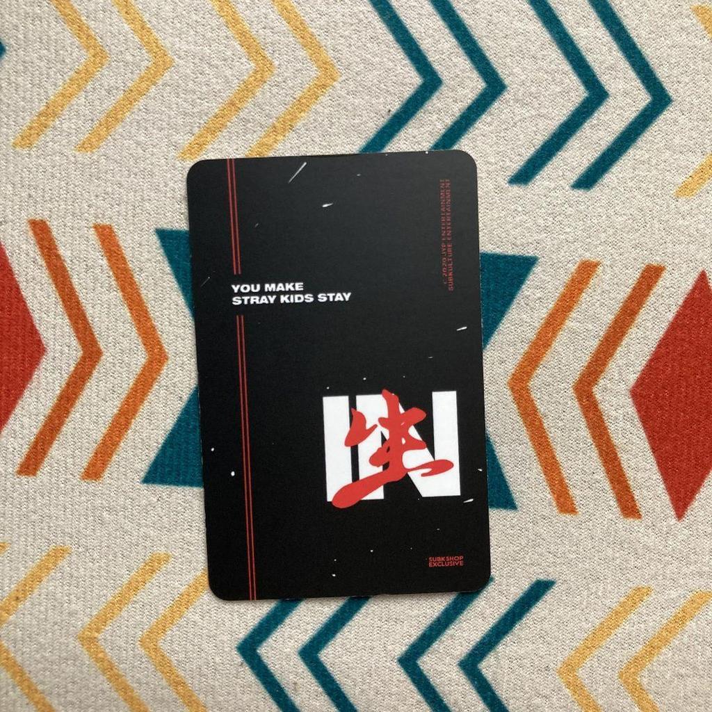 [USED] StrayKids INsei Hyunjin SUBK Store Bonus Trading Card