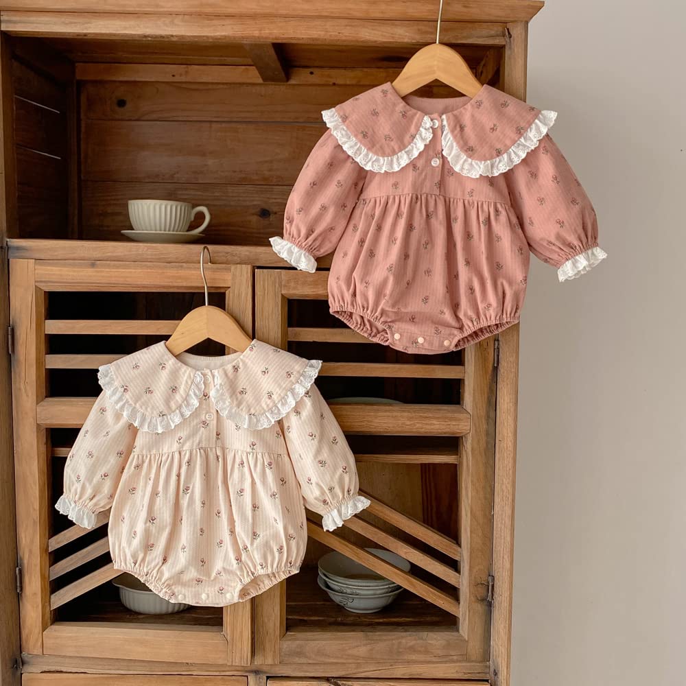 Baby Clothes Bodysuit Long Sleeve Spring Autumn Clothes Girls Coveralls Romper Newborn Baby Shrine Visit Birthday Birth Preparation Gift Monthly Photo