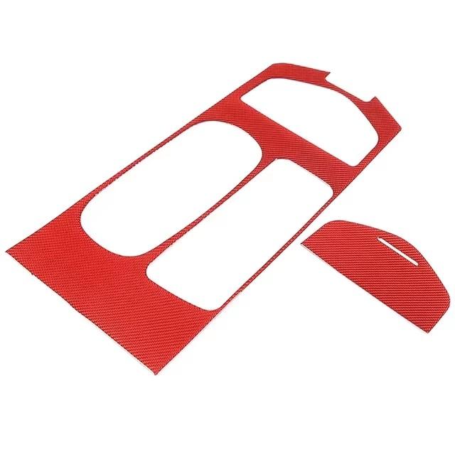 Soft Carbon Fiber For Maserati Ghibli 2014-2026 Car Center Control Gear Panel Cover Trim Sticker Car Accessories