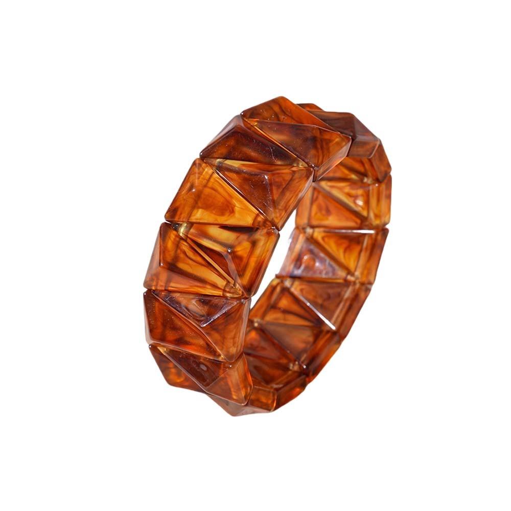 Smudging Irregular Wide Bracelet Bohemian Retro Hand Ring Unique Acrylic Bangle  Decoration