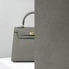 The Second Generation Kelly Bag Palm Pattern Cowhide Shoulder Bag Women's Leather Versatile Commuter Messenger Portable Kelly Bag