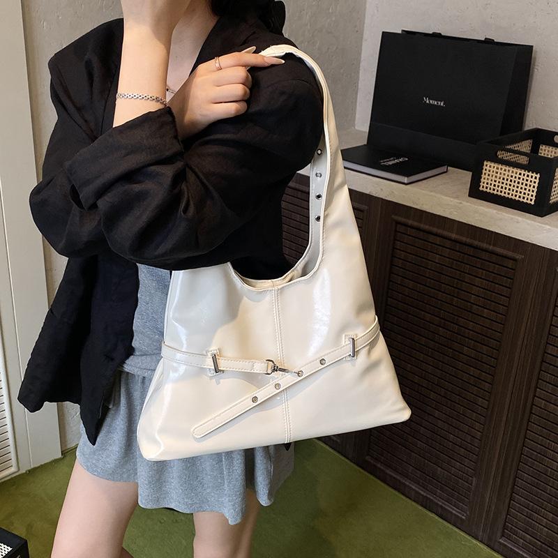 

Корейская версия сумки подмышку большой вместимости женская новая трендовая и универсальная на плечо женская сумка высококлассная модная сумка-тоут женская сумка белый