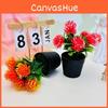 Plastic Flower Chrysanthemum Potted Plant For Balcony Desktop Decoration Plant