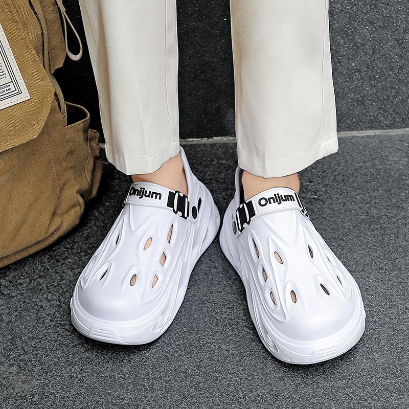Summer New Men'S Outdoor Clogs Beach Sandals Sport Breathable Slippers Slides Men Casual Garden Shoes Hiking Men Outdoor Sandals
