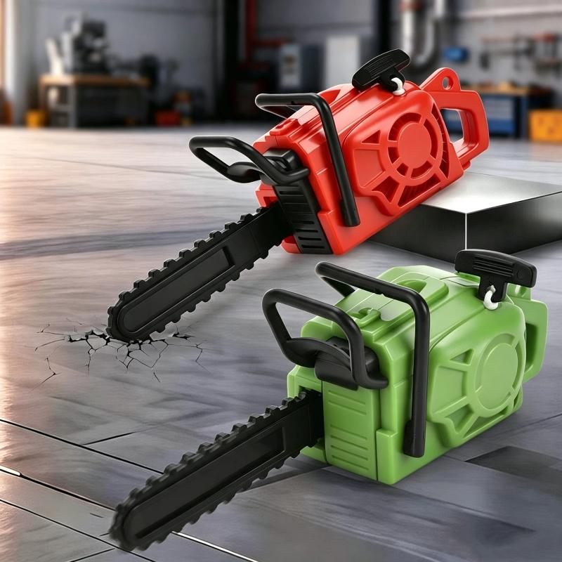 Mini Pull String Chainsaw Keychain Creative Tiny Decorative Pendant 1Pc Portable Ornament for Backpacks Key Ring Outdoor Enthusiasts Gifts