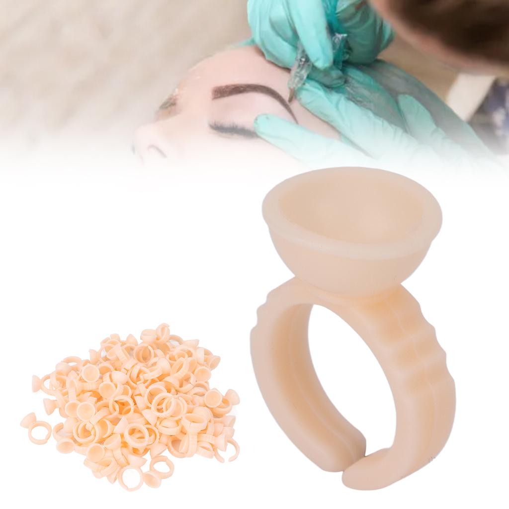 100pcs Silicone Tattoo Pigment Ring Cup Disposable Tattoo Ink Cup Tattoo Accessories