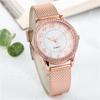 Ladies Silver Gold Rose Gold Luminous Quartz Watch With Stainless Steel Buckle For Women