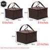 Nuova Borsa Termica Frigo Isolante Fresca Pranzo Cibi Bevande Scatole Conservazione Bevande Grandi Quadrate Borse Refrigerate Zip Picnic Carta Stagnola Borsa Cibo