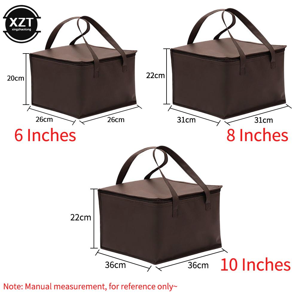 Nuova Borsa Termica Frigo Isolante Fresca Pranzo Cibi Bevande Scatole Conservazione Bevande Grandi Quadrate Borse Refrigerate Zip Picnic Carta Stagnola Borsa Cibo