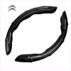 2pcs Carbon Fiber Non-Slip Steering Wheel Cover Car Accessories for Citroen DS SPIRIT 2 3 4 5 6 7 DS2 DS3 DS4 DS5 DS6 DS7
