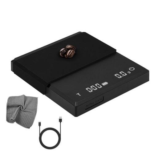 

Coffee Scale, Brew Scale, Espresso Scale, Silicone Cover, High-Precision Timer, Measurement Range 0.1g-2000g, Tare, Food/Kitchen/Coffee Scale, Silicon