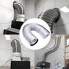 Hood Range Telescopic Exhaust Pipe Stainless Steel Kitchen Ventilation Duct