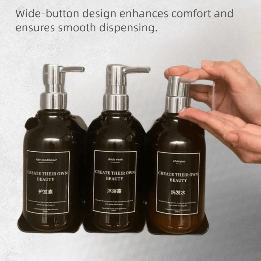 Lock Empty Pump Bottle Hand Press Bath Lotion Container Wall Mounted Soap Dispenser  Hotel