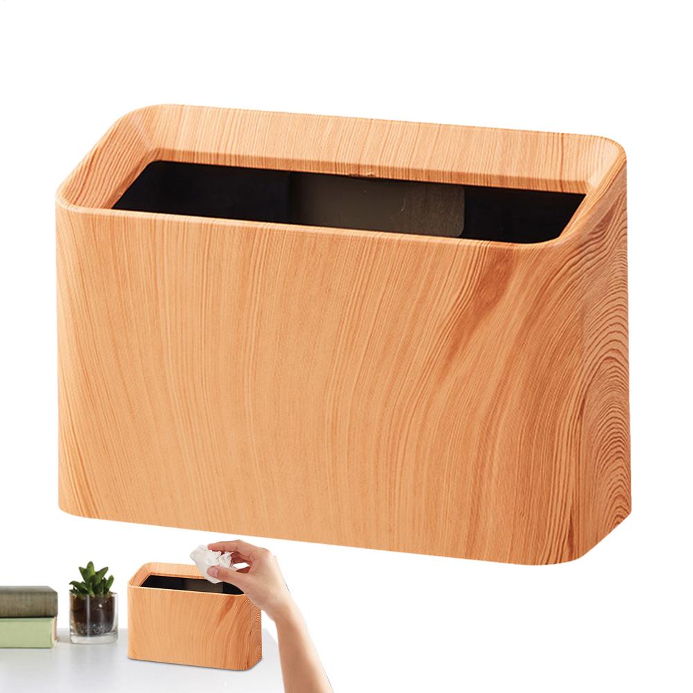 

Desk Trash Bin Makeup Tabletop Trash Can Compact Table Garbage Storage Dustbin For Car Bedroom Bathroom Kitchen Living Room