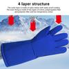 2 Stück LN2-Handschuhe 48 cm 4-lagige Konstruktion Niedertemperaturbeständig Gefrierschutz Flüssigstickstoff-Schutzhandschuhe