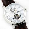 [Ticento]Men’s Automatic Leather Watch TS50021WTW DUAL, Korean Luxury Watches