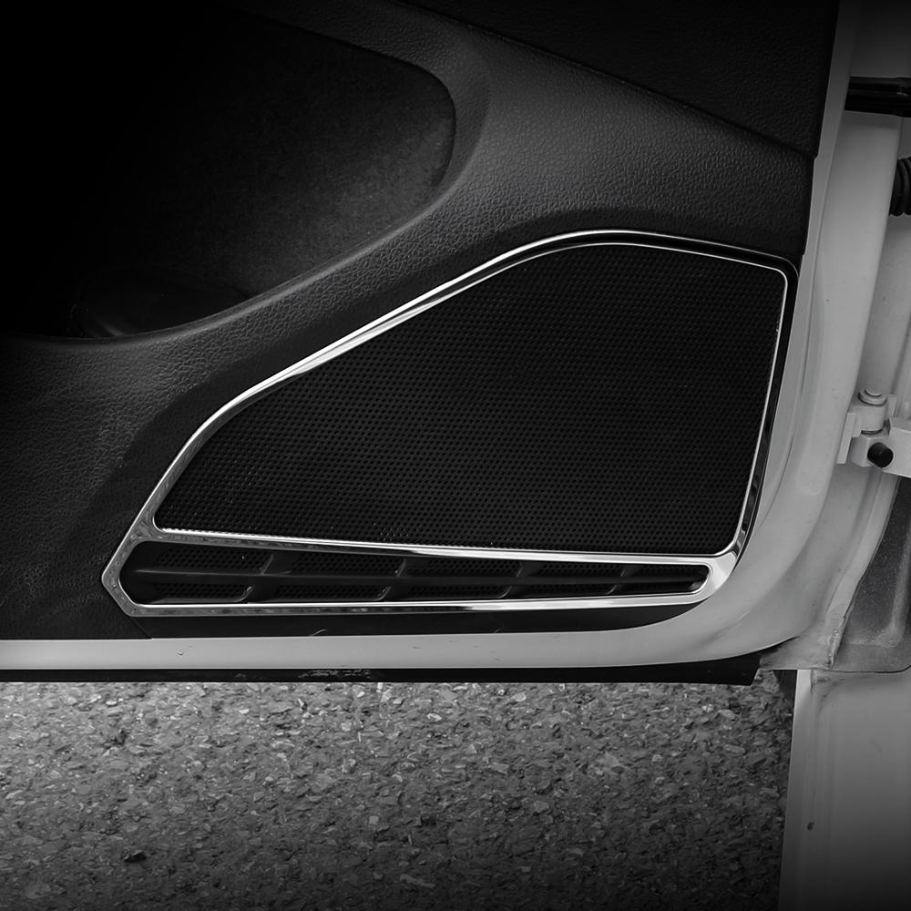 Car Door Speaker Audio Sticker for Volkswagen Golf 7 MK7 7.5 MK7.5 2013 - 2019 4Pcs Loudspeaker Sound Cover Trim Accessories