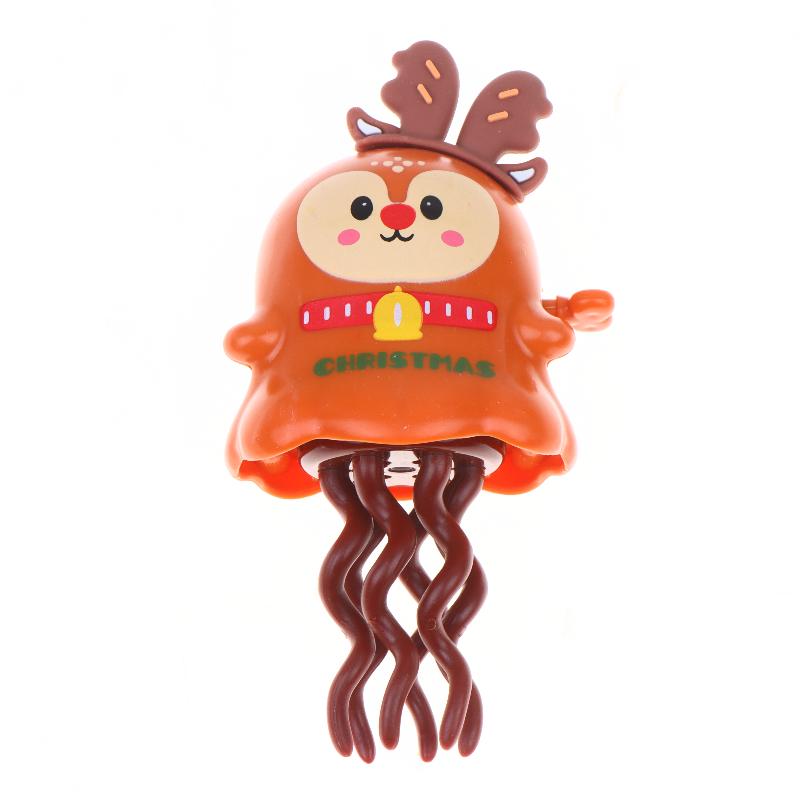 Christmas Wind Up Toys Creative Magic Twisting Dancing Santa Elk Prank Toys for Kids Xmas Classroom Rewards Prizes Gifts