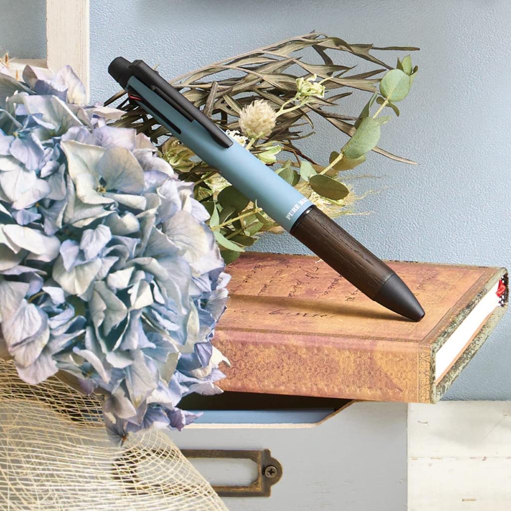Mitsubishi Pencil Pen Jetstream Inside Pure Malt Limited Edition Akiiroajisai MSXE5200505AA Multi-Function 4&1 0.5" (Akiiro Hydrangea)