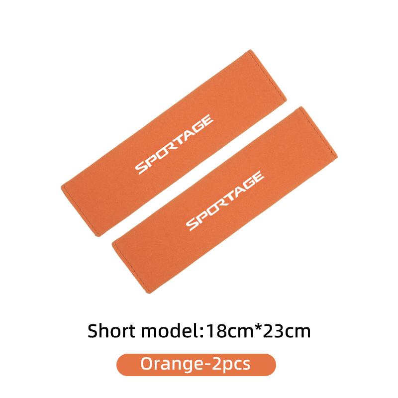 ACZ2 For KIA Suede Car Seat Safety Belt Shoulder Covers Belt Protective Pad Accessories Sportage 2016 2017 2018 Sephia Stonic Carens
