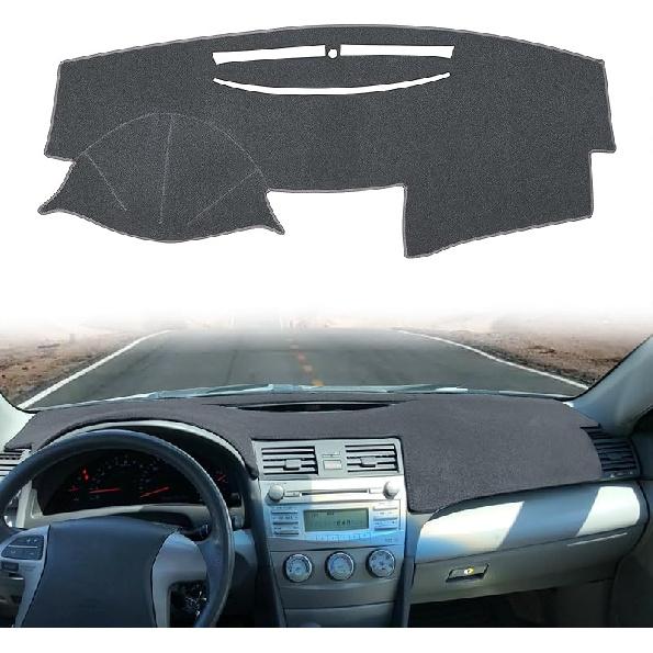 Dash Cover Mat  Fit For Toyota Camry 2002 2003 2004 2005 2006 With Cutout For Sensors And Dash Speakers, W/O Cutout For Airbag, Dashboard Cover Pad