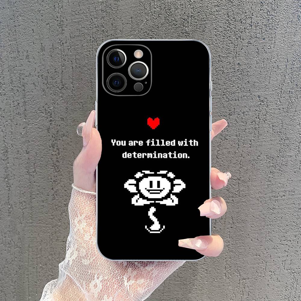 U-Undertale Game For IPhone 17 16 15 14 13 12 11 Pro Max Plus Mini Funda For Transparent Cover