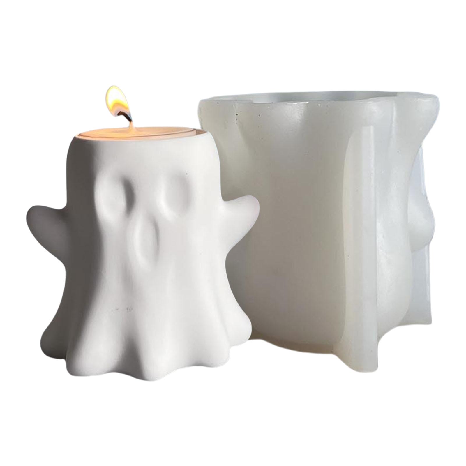 

Хэллоуин Подсвечник Силиконовые Формы Эпоксидные Формы 3D Формы для Подсвечников Привидений Формы для Гипса Формы для Литья