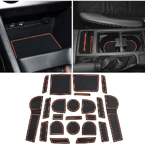 Auovo Cup Holder Ert Liners Compatible With Subaru Crosstrek 2013-2017 And Subaru Impreza 2012-2016 Accessories  Door Center Console Interior Mats