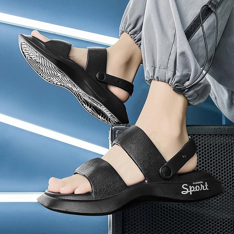 Design Outdoor Sandals Beach Casual Shoes Soft Slides Women Flip-flops Indoor Slippers High Quality 2025 Summer Men Slippers