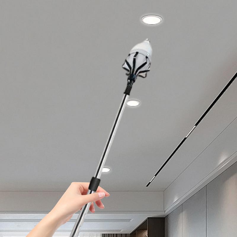 Light Changing Pole 13ft Stable Extension Pole Light Bulb Changer High Ceiling Light Changer With Pole Light Bulb Removal Tool