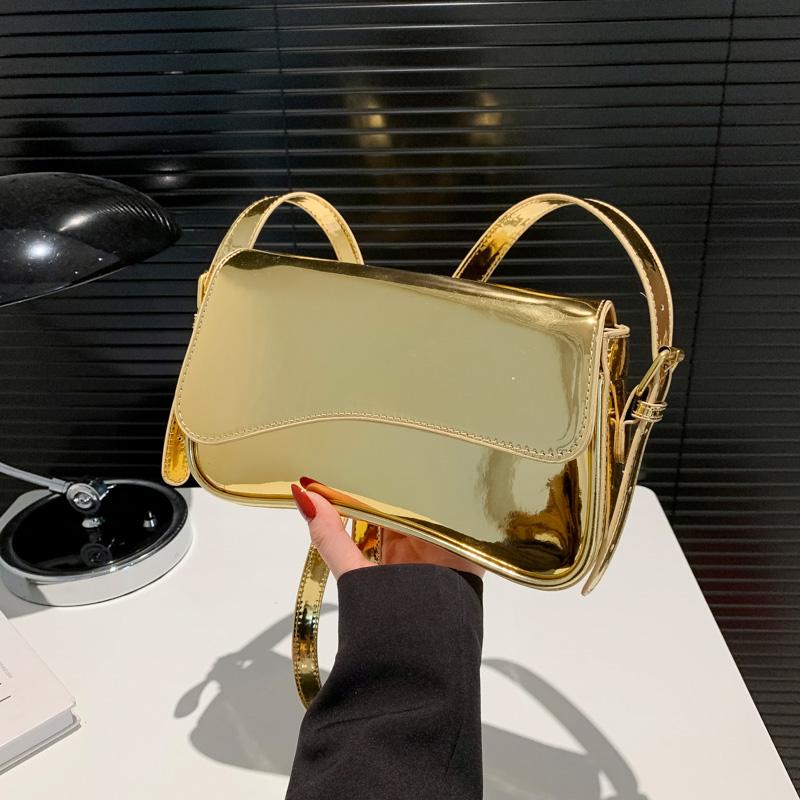 Luxury PU Leather Shoulder Bags Women  New Fashion High Quality French Women's Handbags Solid Designer Crossbody Bags