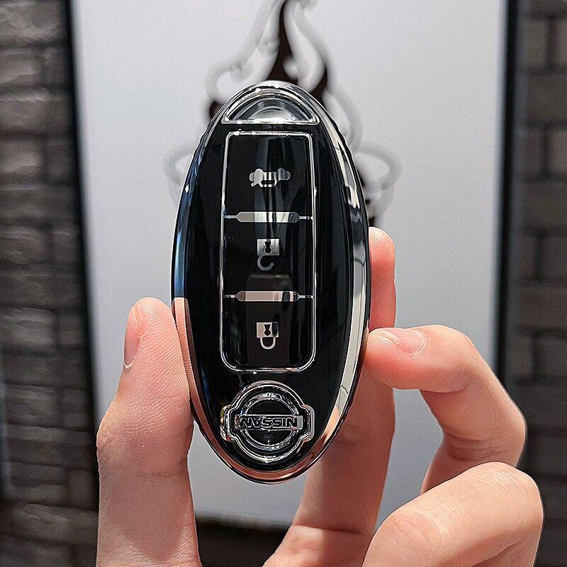 TPU Key Cover for Nissan Models: Sylphy, X-Trail, Teana, Qashqai, Tiida, Terra - Hot-Selling Car Shell.