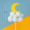 10-Pack 3D Hot Air Balloon & Rainbow Cake Toppers