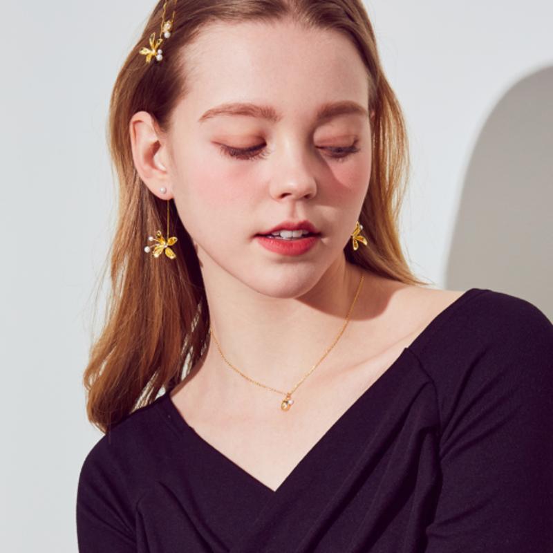 Dana Burton Rose Geranium Hairpin